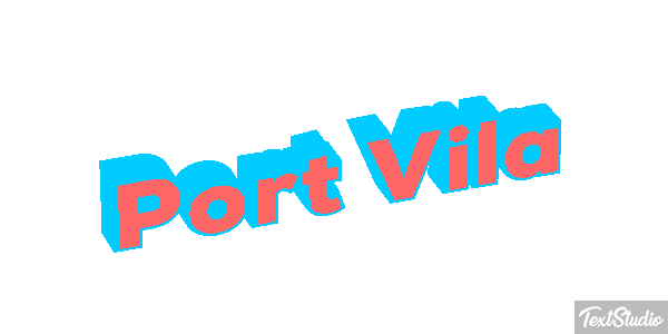 Port Vila Efecto de texto