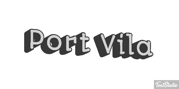 Port Vila Efecto de texto