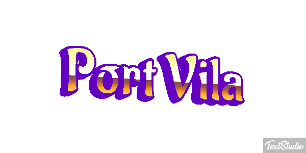 Port Vila Efecto de texto