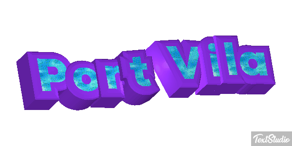 Port Vila Efecto de texto