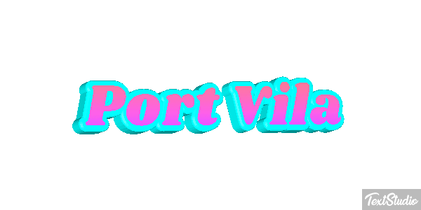 Port Vila Efecto de texto