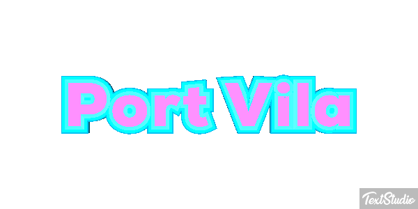 Port Vila Efecto de texto