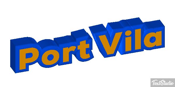 Port Vila Efecto de texto