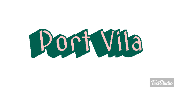 Port Vila Efecto de texto