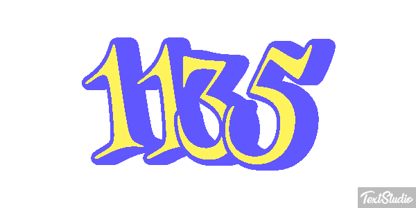1135 Text effect