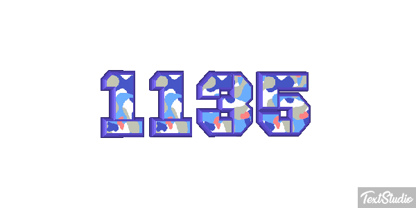 1135 Text effect