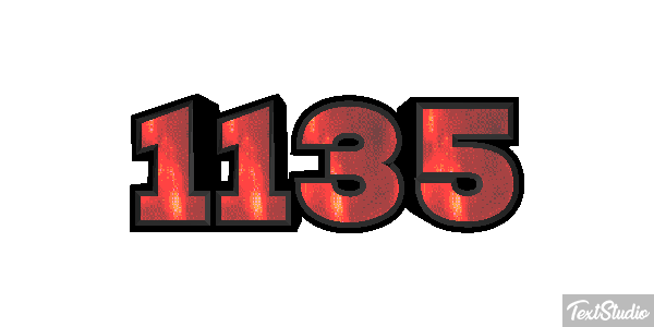 1135 Text effect
