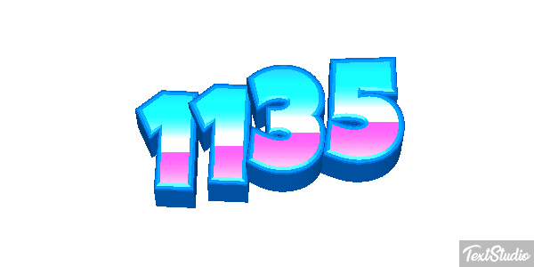 1135 Text effect