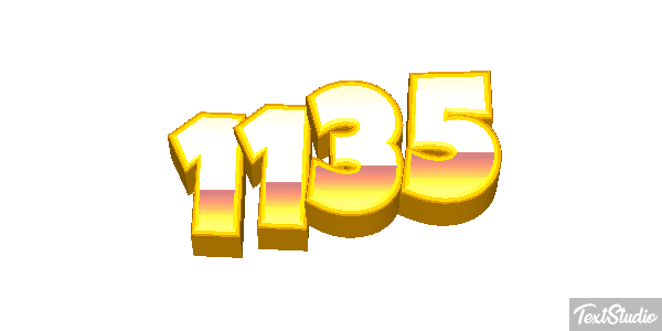 1135 Text effect
