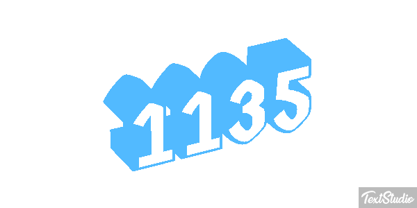 1135 Text effect
