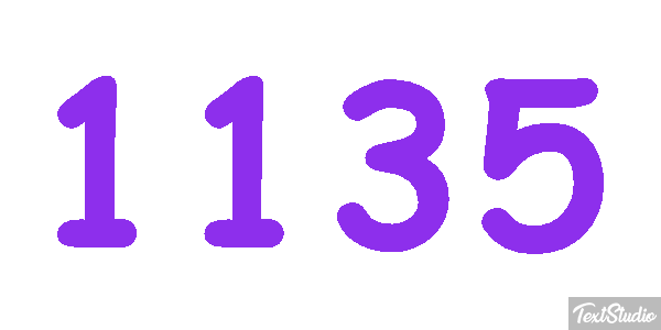 1135 Text effect