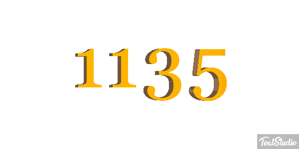 1135 Text effect