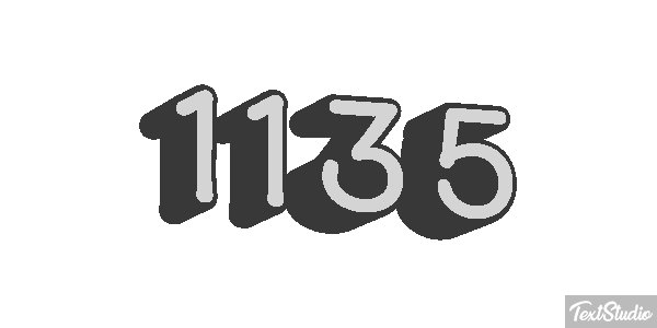 1135 Text effect
