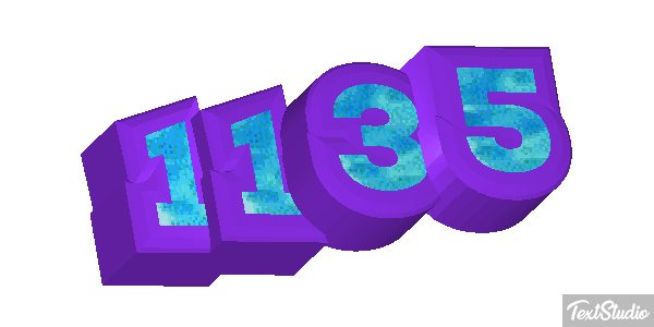 1135 Text effect