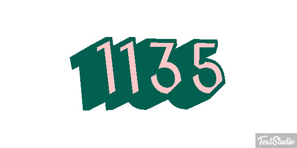 1135 Text effect