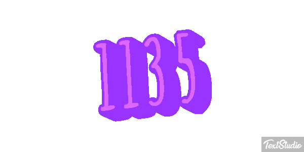 1135 Text effect
