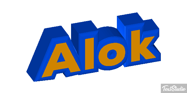 Alok Text effect