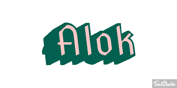Alok Text effect