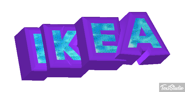 IKEA Text effect