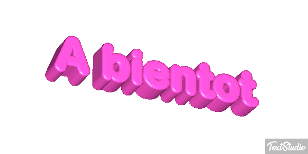 À bientôt Texteffekt