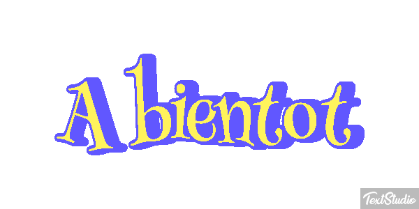 À bientôt Texteffekt