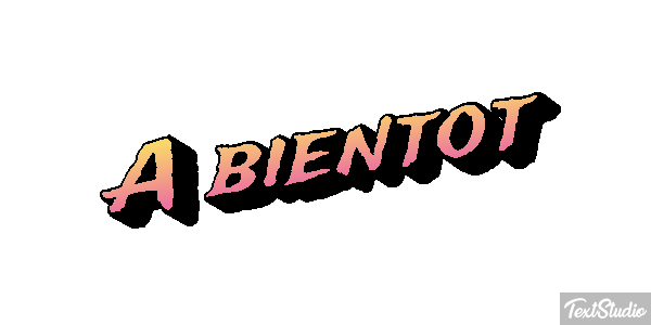 À bientôt Texteffekt