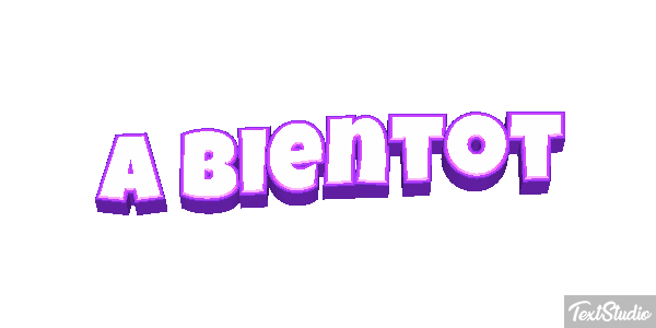 À bientôt Texteffekt