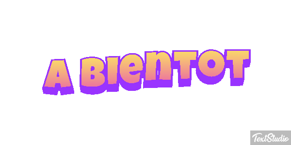 À bientôt Texteffekt
