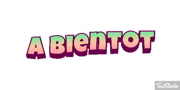 À bientôt Texteffekt