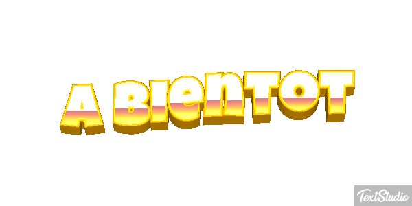 À bientôt Texteffekt