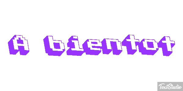 À bientôt Texteffekt