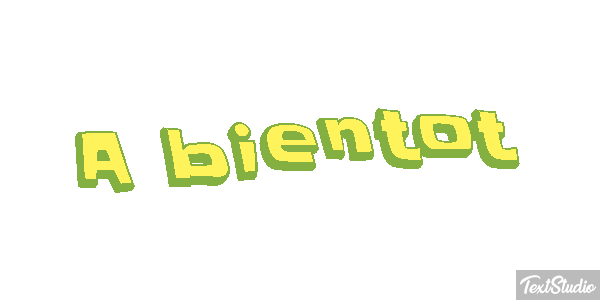 À bientôt Texteffekt