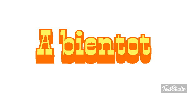 À bientôt Texteffekt