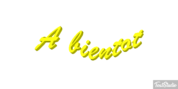 À bientôt Texteffekt
