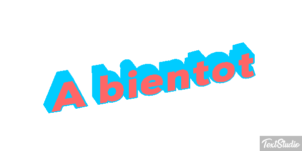 À bientôt Texteffekt