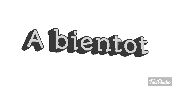 À bientôt Texteffekt