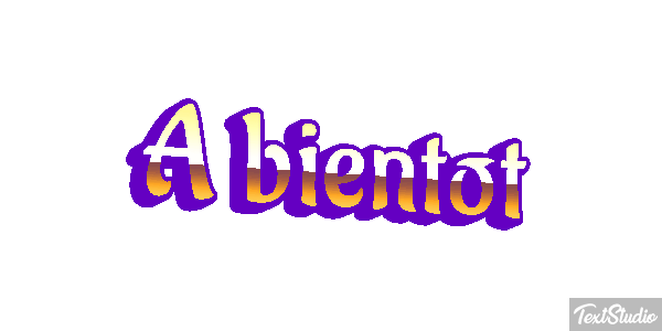 À bientôt Texteffekt