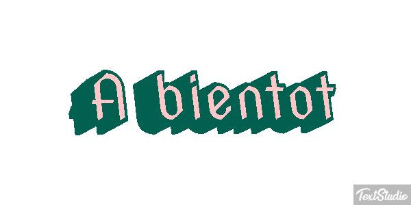 À bientôt Texteffekt