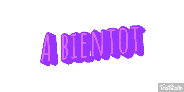 À bientôt Texteffekt