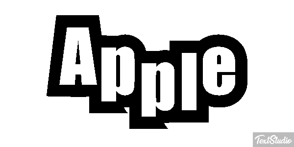 Apple Efekt tekstowy