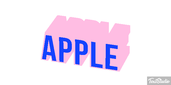 Apple Efekt tekstowy