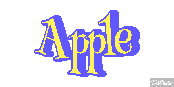 Apple Efekt tekstowy