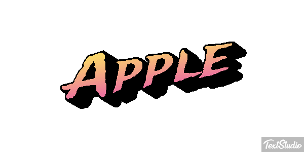 Apple Efekt tekstowy