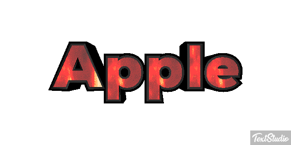 Apple Efekt tekstowy