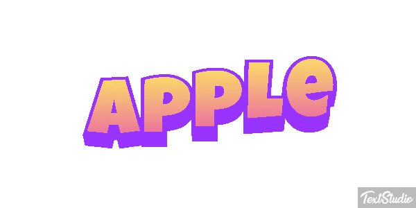 Apple Efekt tekstowy