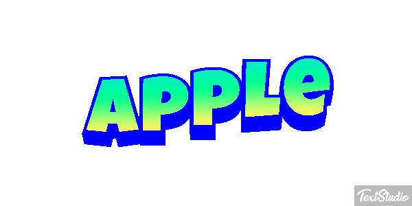 Apple Efekt tekstowy