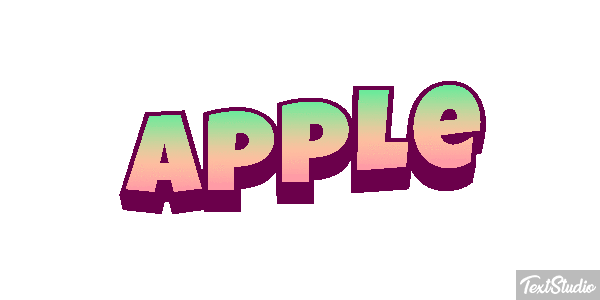 Apple Efekt tekstowy