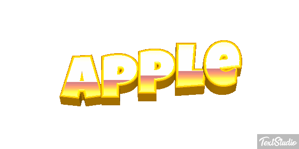 Apple Efekt tekstowy