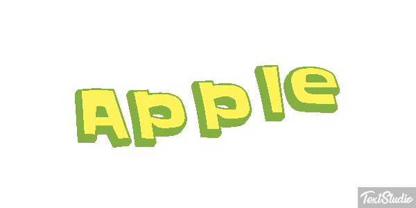 Apple Efekt tekstowy