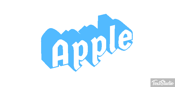 Apple Efekt tekstowy